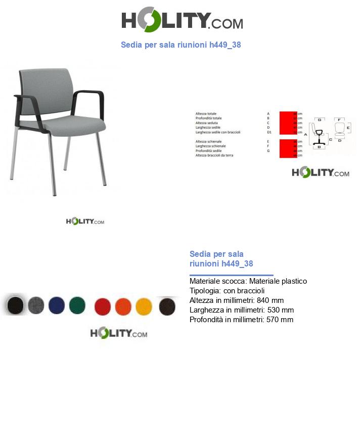 Sedia per sala riunioni h449_38