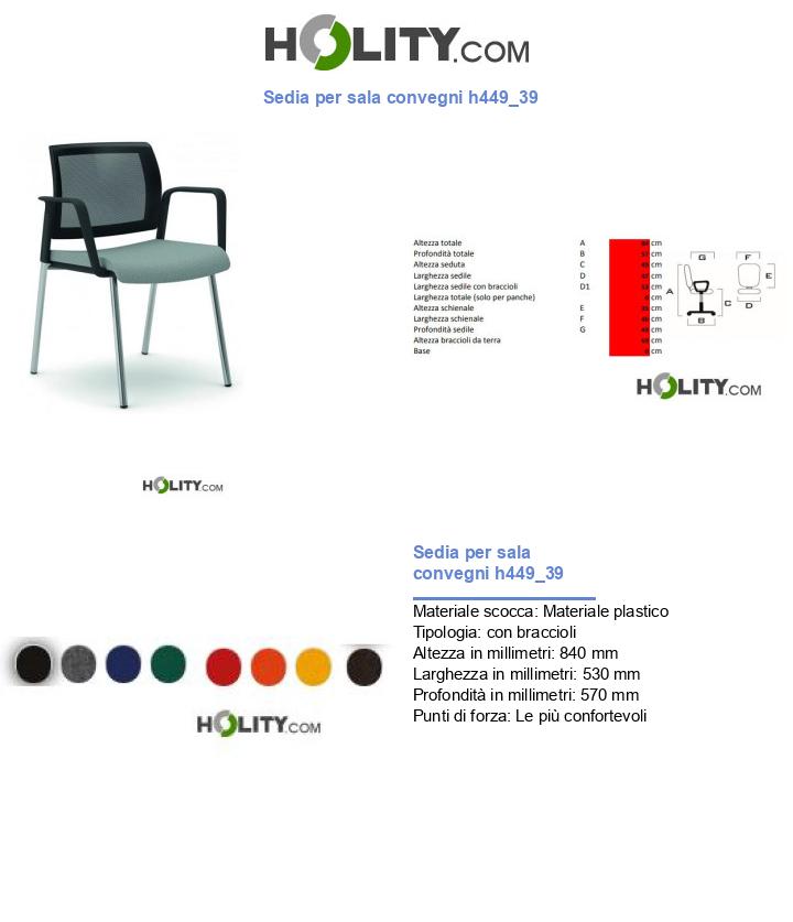 Sedia per sala convegni h449_39
