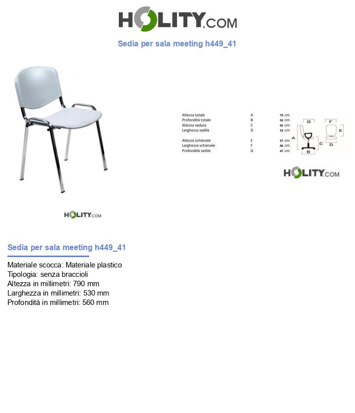 Sedia per sala meeting h449_41