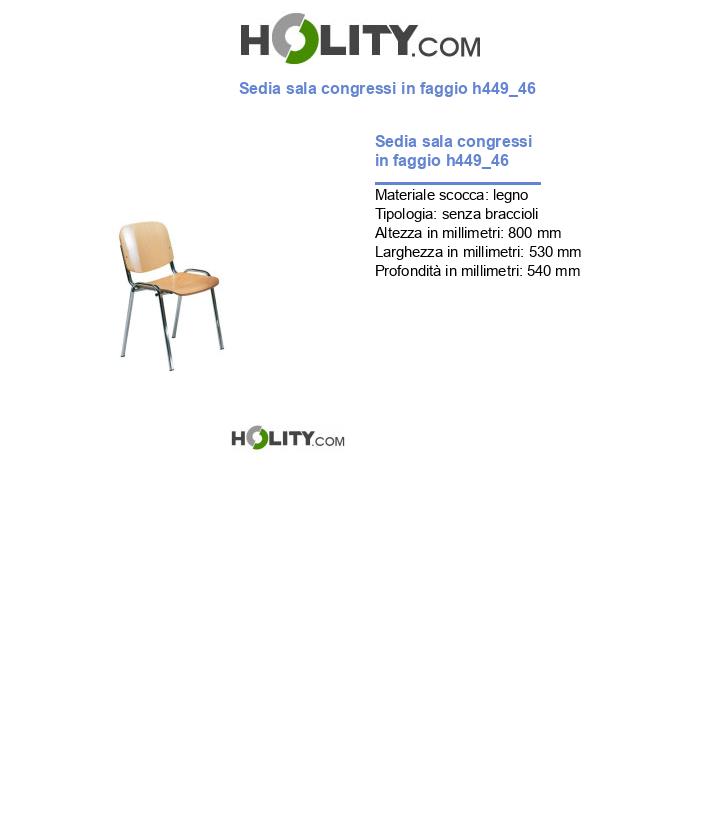 Sedia sala congressi in faggio h449_46