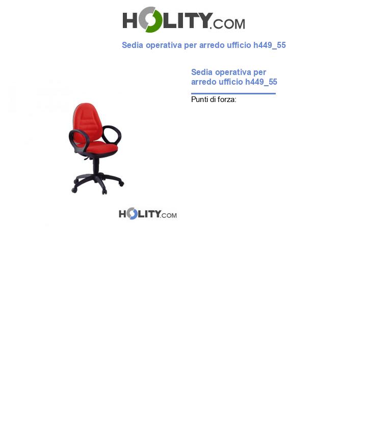 Sedia operativa per arredo ufficio h449_55
