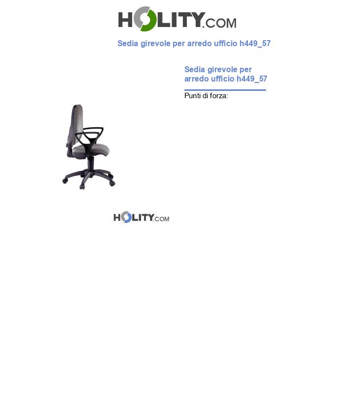 Sedia girevole per arredo ufficio h449_57