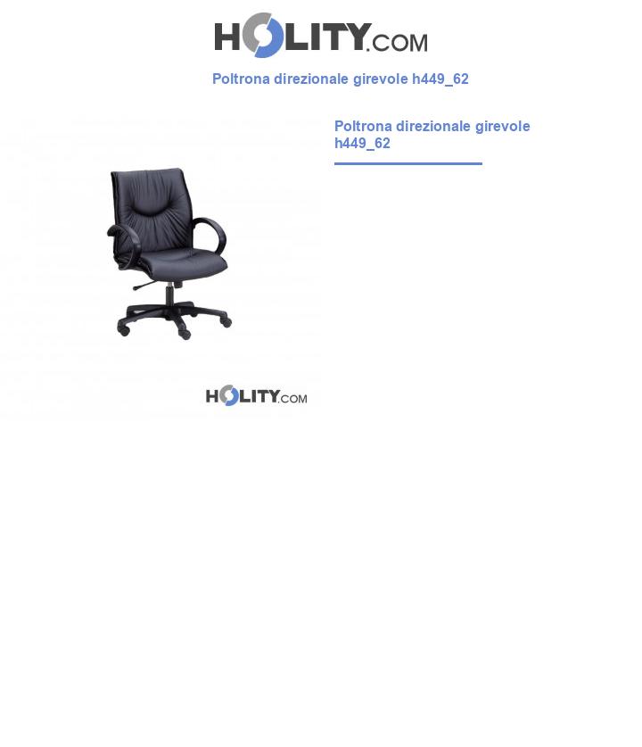 Poltrona direzionale girevole h449_62