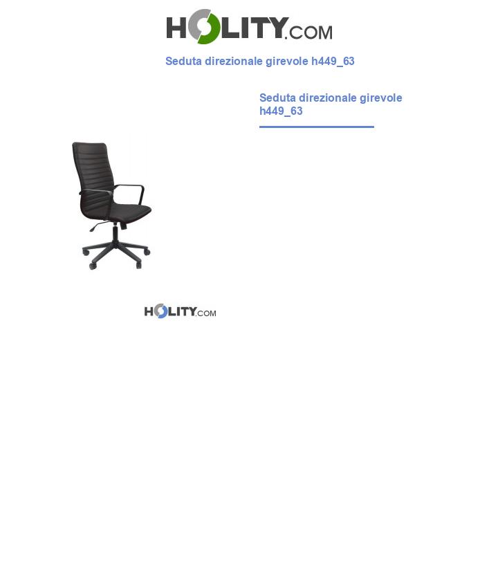 Seduta direzionale girevole h449_63
