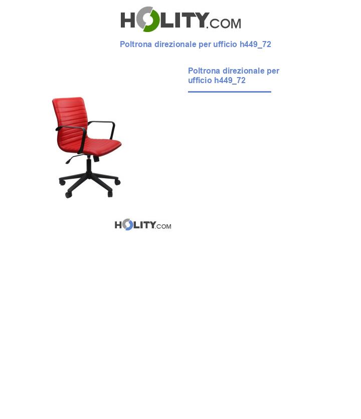 Poltrona direzionale per ufficio h449_72