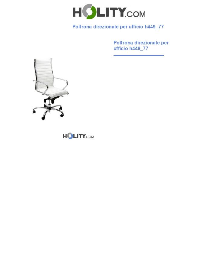 Poltrona direzionale per ufficio h449_77