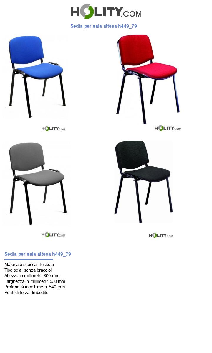 Sedia per sala attesa h449_79