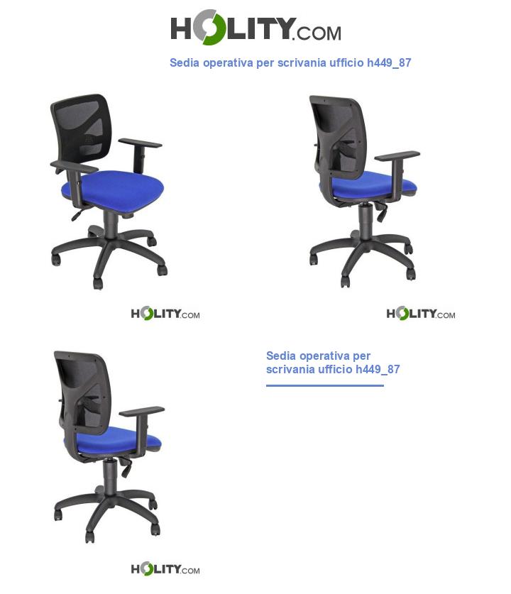 Sedia operativa per scrivania ufficio h449_87