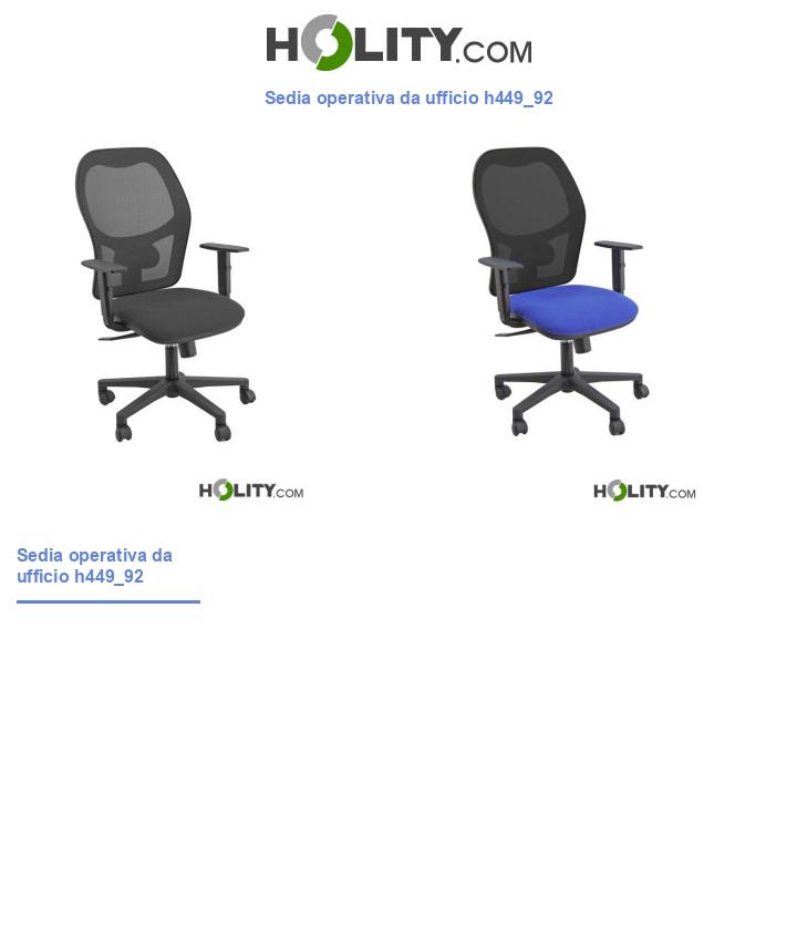 Sedia operativa da ufficio h449_92