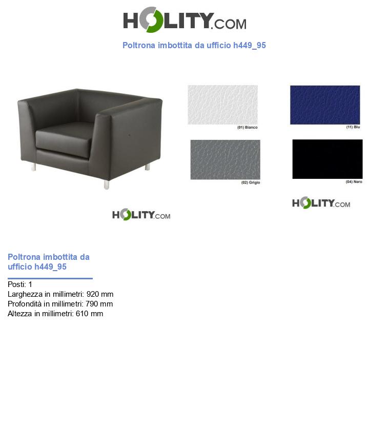 Poltrona imbottita da ufficio h449_95