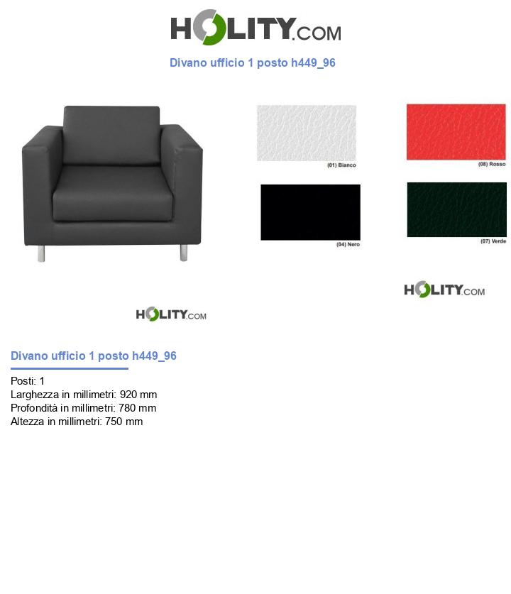Divano ufficio 1 posto h449_96