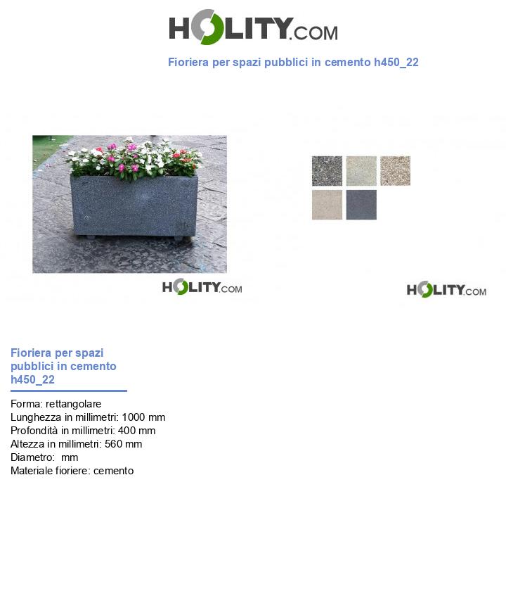 Fioriera per spazi pubblici in cemento h450_22