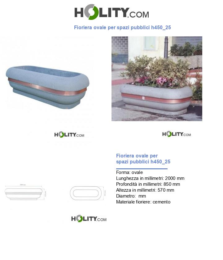 Fioriera ovale per spazi pubblici h450_25