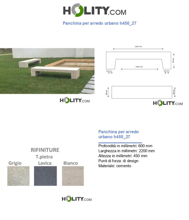 Panchina per arredo urbano h450_27