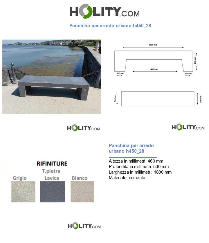 Panchina per arredo urbano h450_28