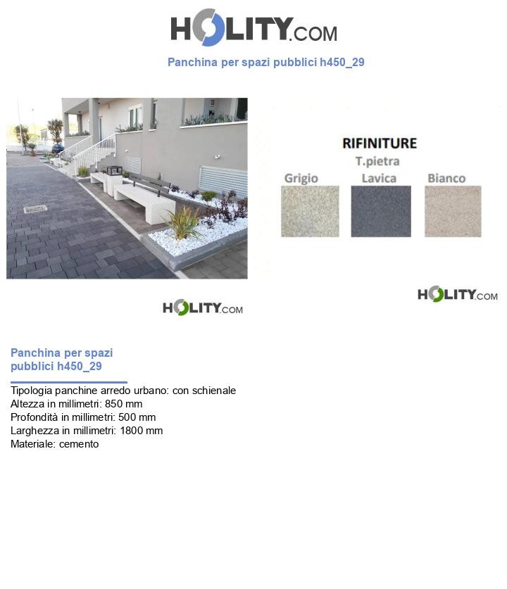 Panchina per spazi pubblici h450_29