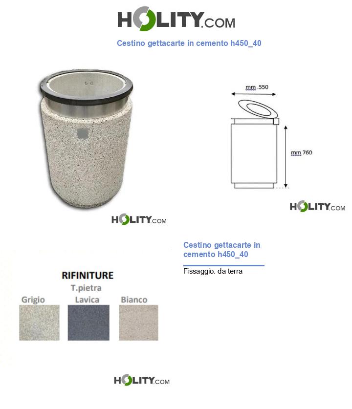 Cestino gettacarte in cemento h450_40