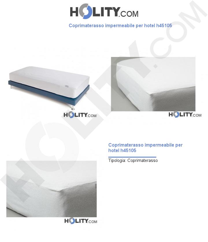 Coprimaterasso impermeabile per hotel h45105