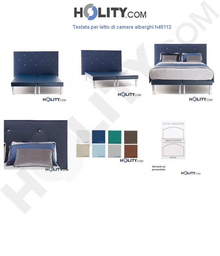 Testata per letto di camere alberghi h45112