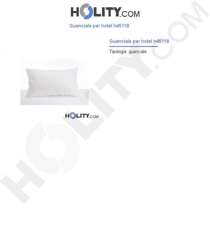 Guanciale per hotel h45118