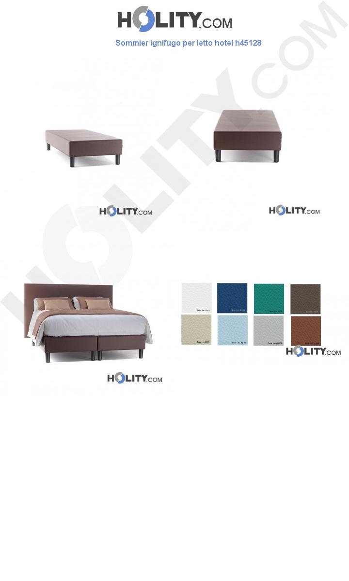 Sommier ignifugo per letto hotel h45128