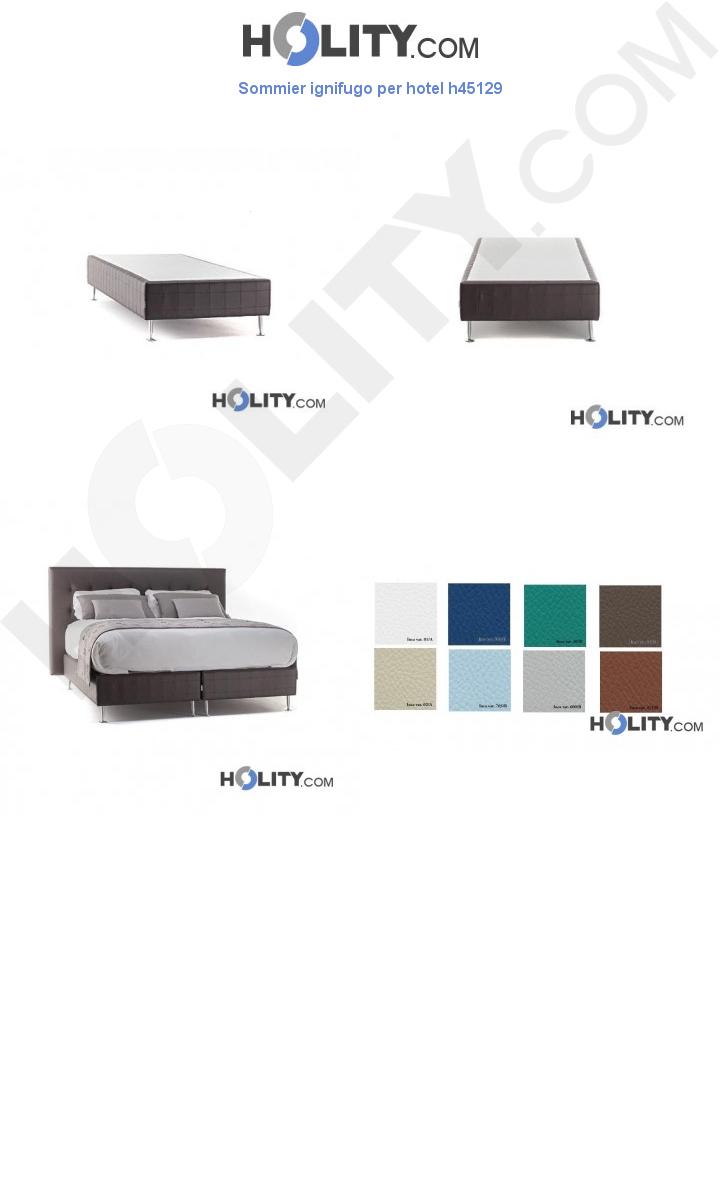 Sommier ignifugo per hotel h45129