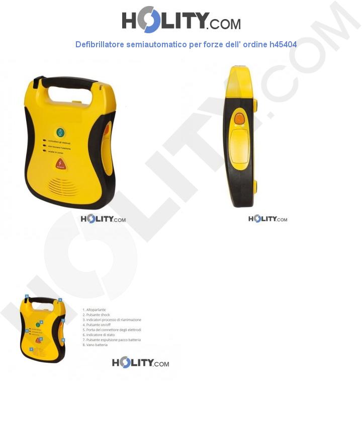 Defibrillatore semiautomatico per forze dell' ordine h45404