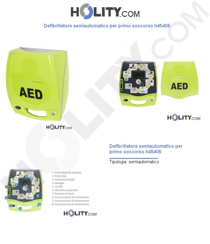 Defibrillatore semiautomatico per primo soccorso h45405