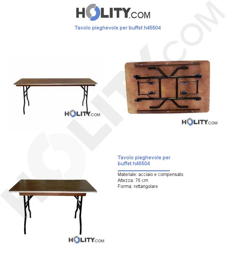 Tavolo pieghevole per buffet h45504