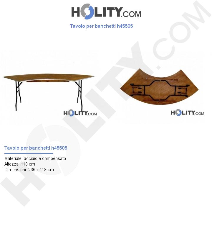 Tavolo per banchetti h45505