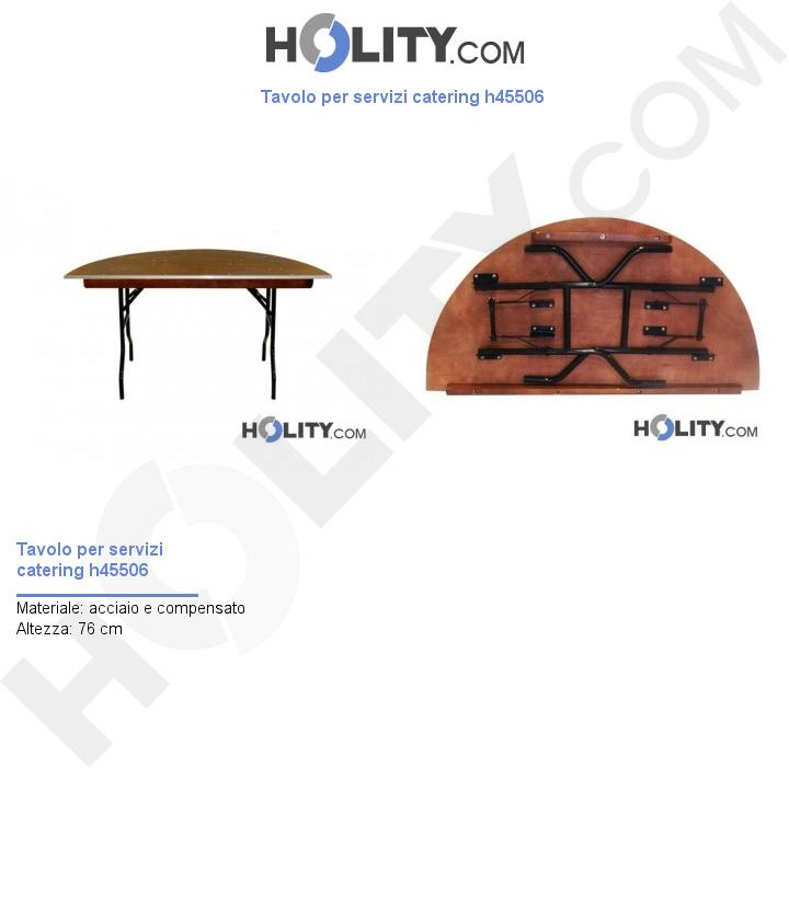 Tavolo per servizi catering h45506