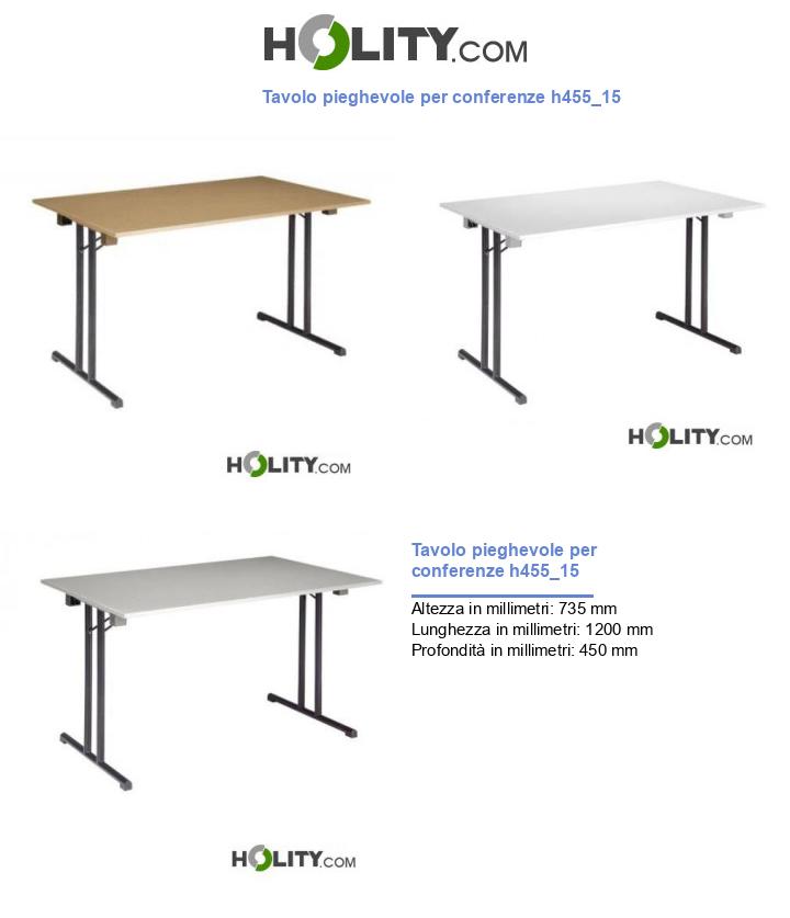 Tavolo pieghevole per conferenze h455_15