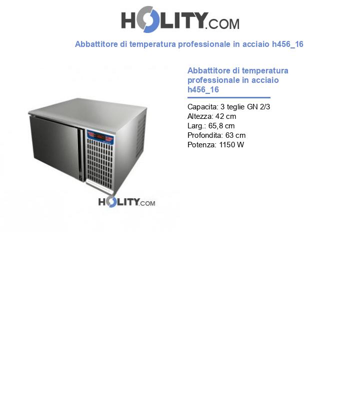 Abbattitore di temperatura professionale in acciaio h456_16