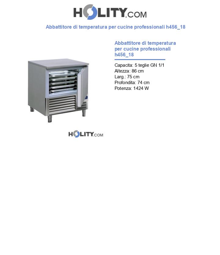 Abbattitore di temperatura per cucine professionali h456_18