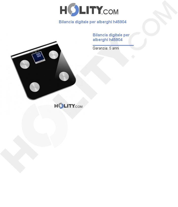 Bilancia digitale per alberghi h45904