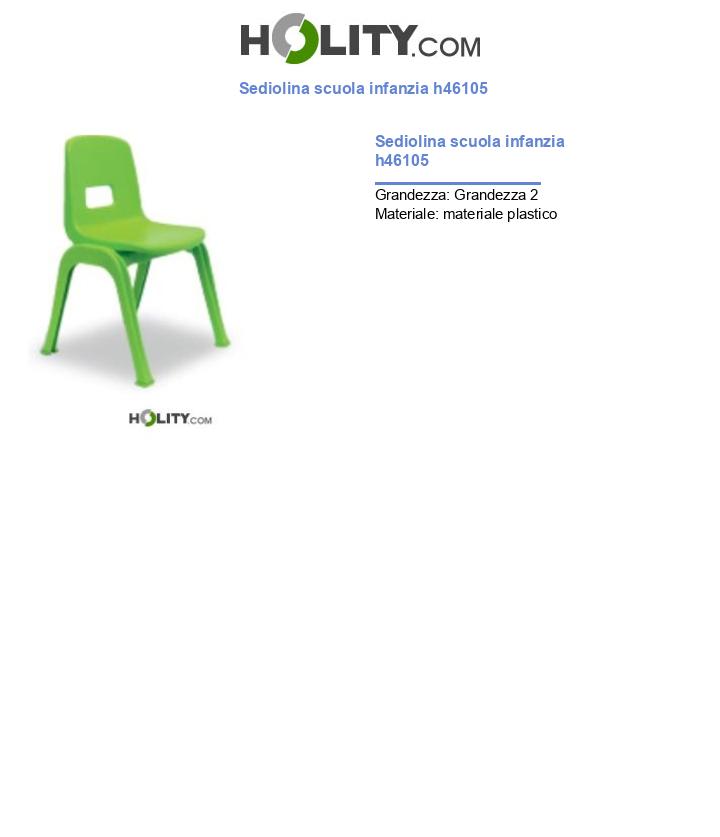 Sediolina scuola infanzia h46105