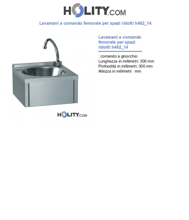 Lavamani a comando femorale per spazi ridotti h462_14