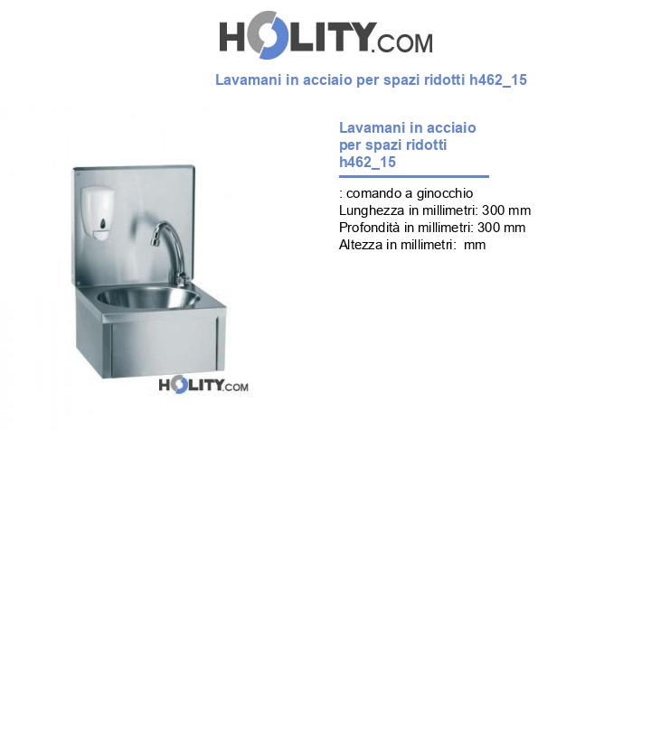 Lavamani in acciaio per spazi ridotti h462_15