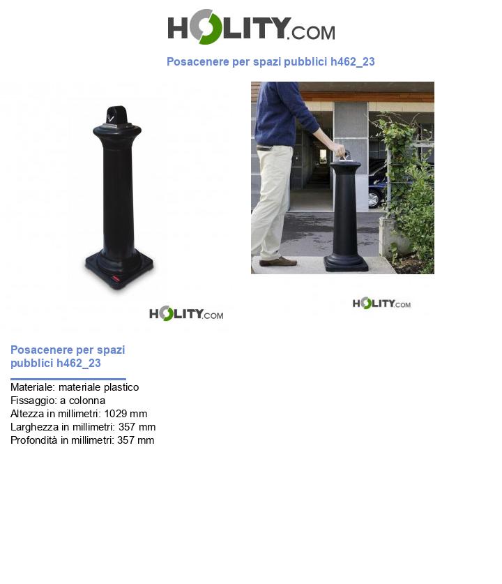 Posacenere per spazi pubblici h462_23