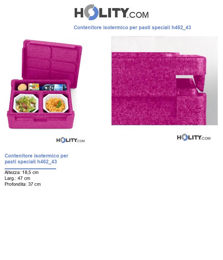 Contenitore isotermico per pasti speciali h462_43