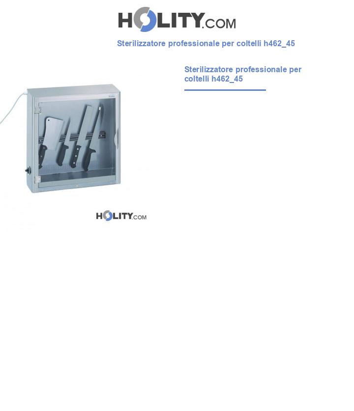 Sterilizzatore professionale per coltelli h462_45