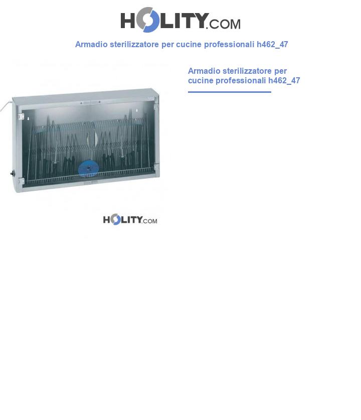 Armadio sterilizzatore per cucine professionali h462_47