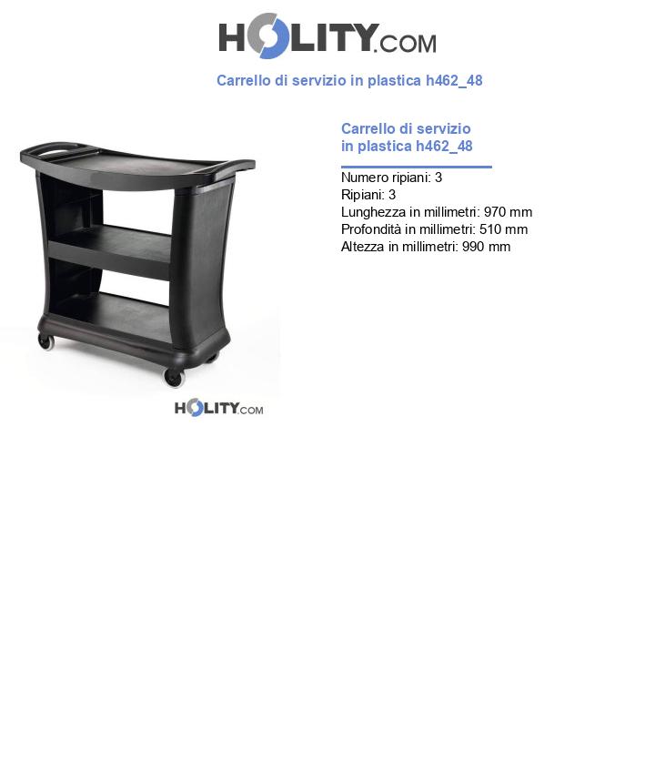 Carrello di servizio in plastica h462_48