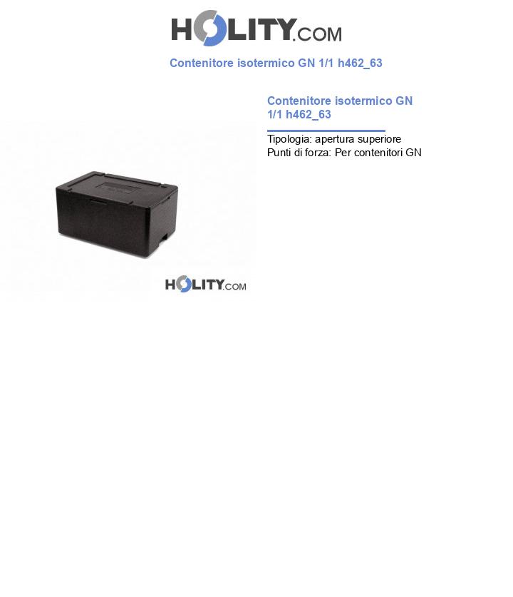 Contenitore isotermico GN 1/1 h462_63