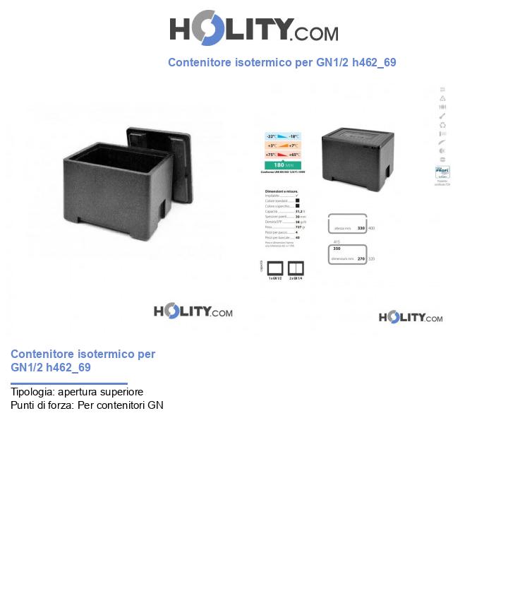 Contenitore isotermico per GN1/2 h462_69