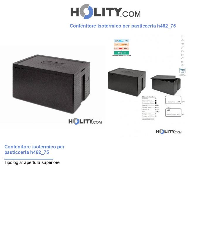 Contenitore isotermico per pasticceria h462_75