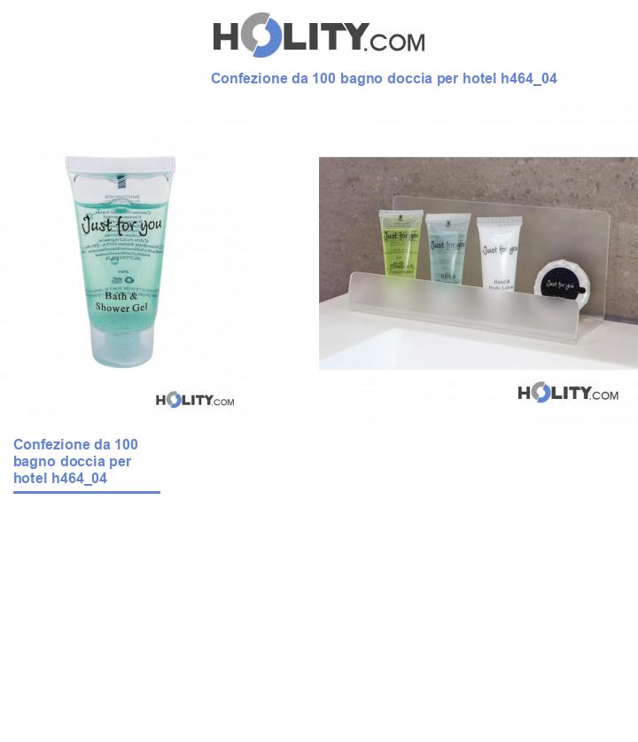 Confezione da 100 bagno doccia per hotel h464_04