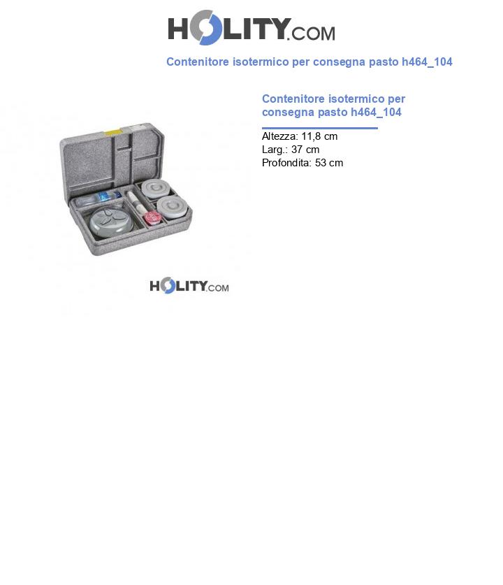 Contenitore isotermico per consegna pasto h464_104