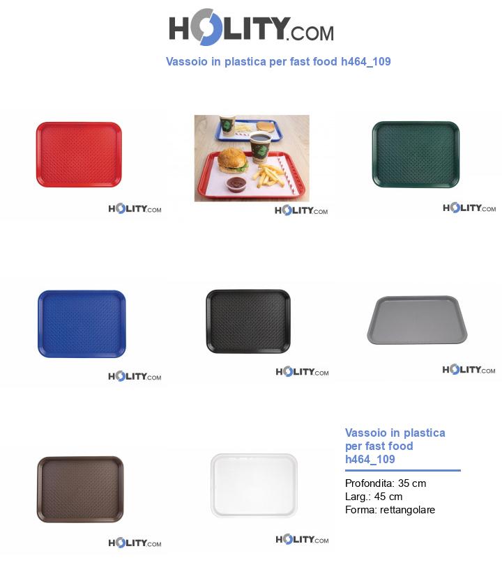 Vassoio in plastica per fast food h464_109
