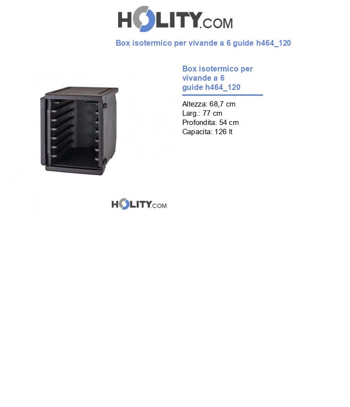 Box isotermico per vivande a 6 guide h464_120